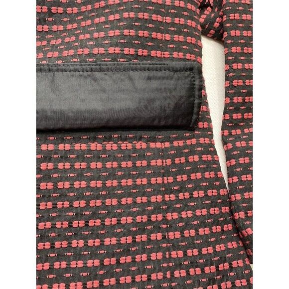 Anne Klein Menswear Blazer Women's 2 XS Black Red Open-Front Mandarin Collar NWT - Picture 9 of 16